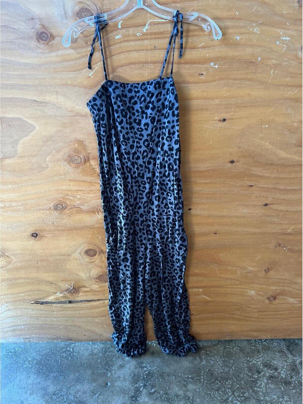 H&M black leopard Jumpsuit